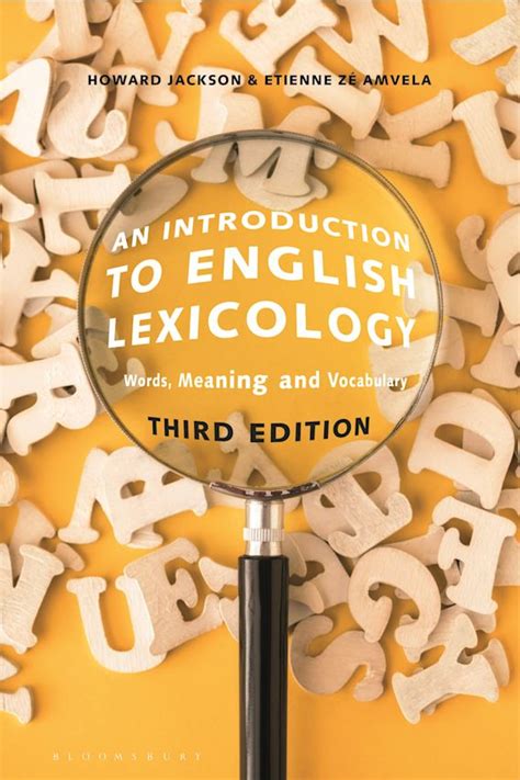 An Introduction To English Lexicology Words Meaning And Vocabulary