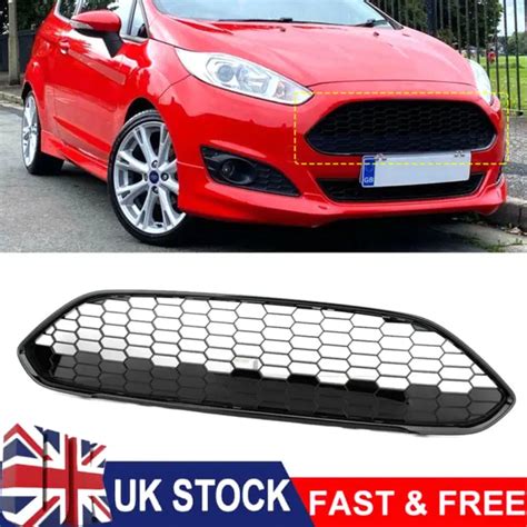 Front Bumper Honeycomb Grille Grill Fit Ford Fiesta Mk75 Zetec S 2013