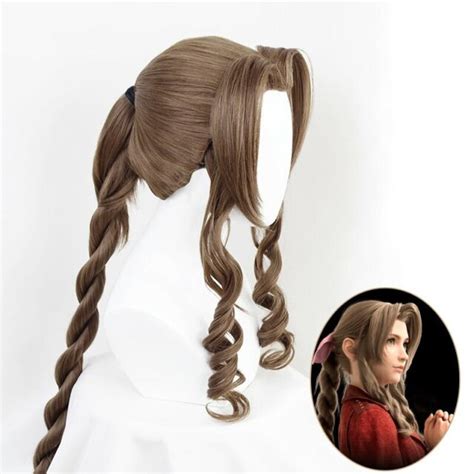 Ff7r Final Fantasy 7 Remake Aerith Gainsborough Wig Woman Hair