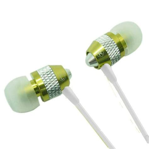 Super Bass Noise Isolation Metal 35mm Stereo Earbuds Headset