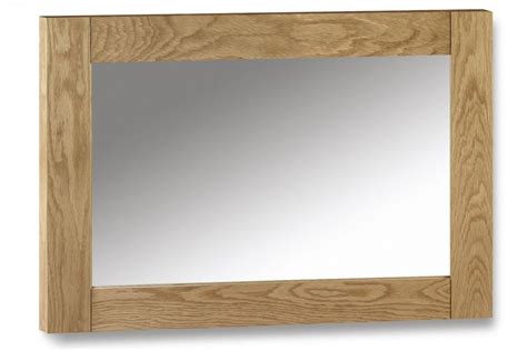 Oak Wall Mirror Chunky Frame Finished In Antique Wax Marlborough