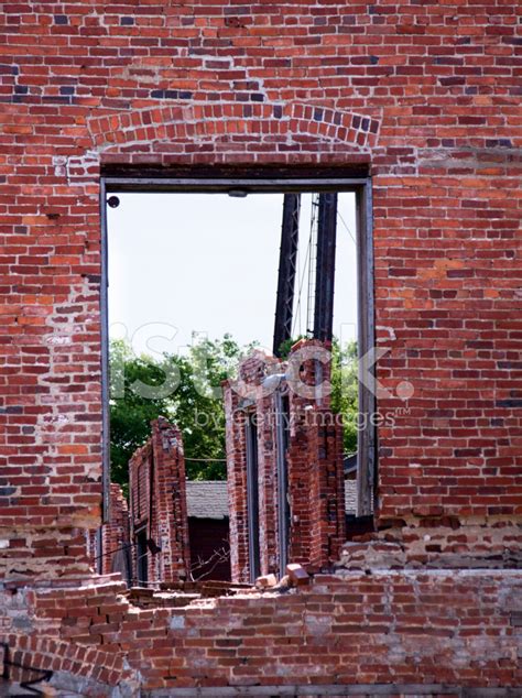 Falling Down Brick Building Stock Photo Royalty Free Freeimages