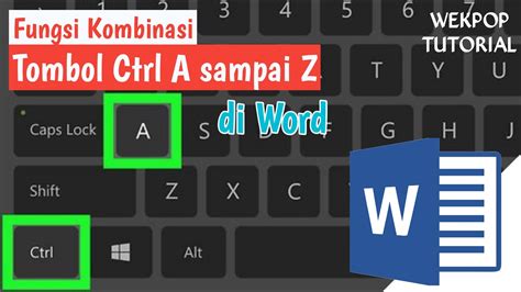 Tutorial Lengkap Fungsi Ctrl Di Word Beserta Gambar Microsoft Word