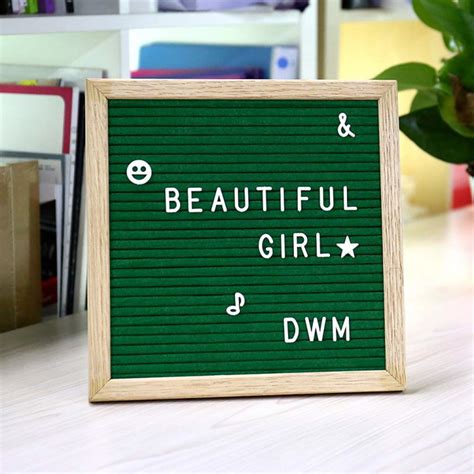 Geediar Changeable Letter Board 10 X 10 Felt Message Board Includ