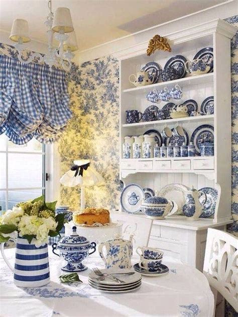 Inspiring Blue And White Kitchen Color Ideas 27 Homyhomee