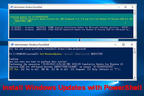 How To Install Windows Updates With Powershell Tutorial Minitool