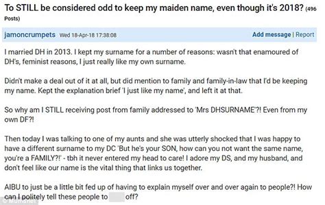 Mumsnet User Says She S Still Judged For Keeping Her Maiden Name