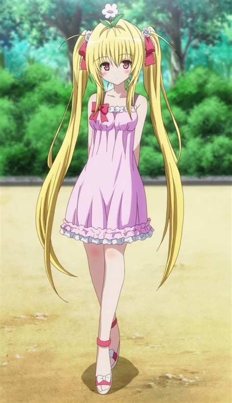 Fond d écran illustration blond cheveux longs Anime Filles anime To Love ru obscurité or