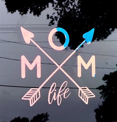 Mom Life Decal Holographic Decal For Mom Momlife Sticker Etsy
