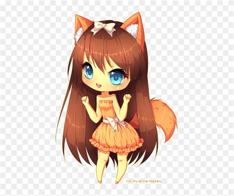 Anime Chibi Kawaii Cute Fox Girl Free Transparent Png Clipart