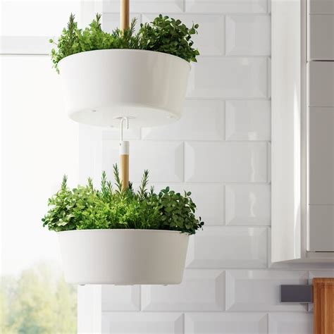 Bittergurka White Hanging Planter Ikea