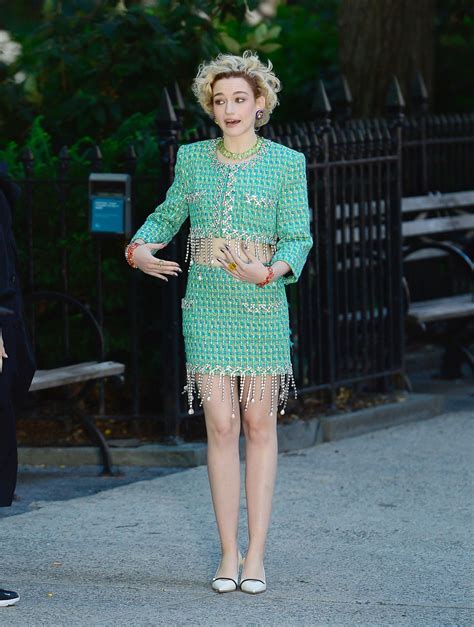 Julia Garner On The Set Of Inventing Anna In New York 09262021