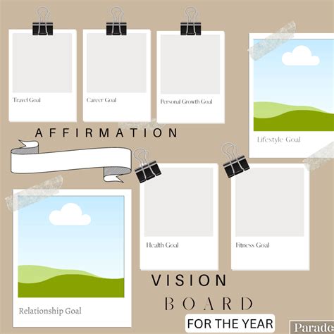 How To Make A Vision Board Free Vision Board Printables Parade