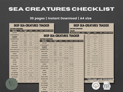 ACNH Sea Creatures List 2.0 Update Creature Catalog Creature Price