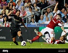 Manchester City's Samir Nasri, left, fights for the ball with South ...