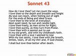 Sonnet 43 'How do I love thee' (Elizabeth Barrett Browning) by Teacher ...