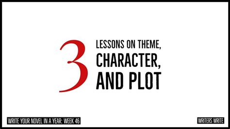 Write Your Novel In A Year Week 46 3 Lessons On Theme Character