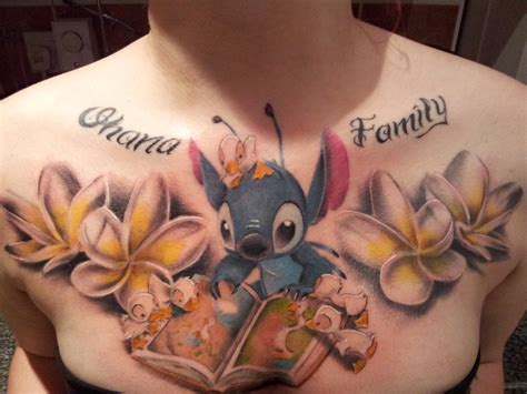 Awesome Stitch Chest Tattoo