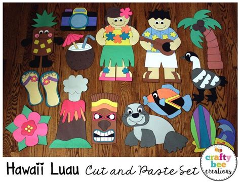 Hawaii Luau Crafts Bundle Volcano Hawaii State Thematic Unit