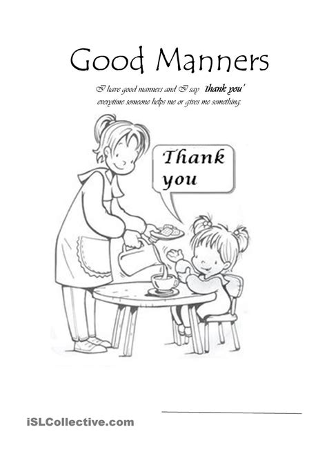 Printable Worksheets Good Manners Worksheets