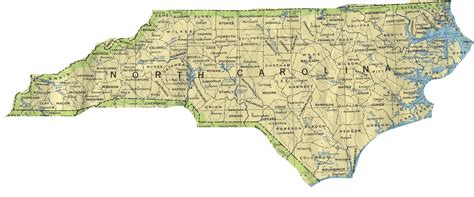 North Carolina State Map North Carolina Graphic Design State Map
