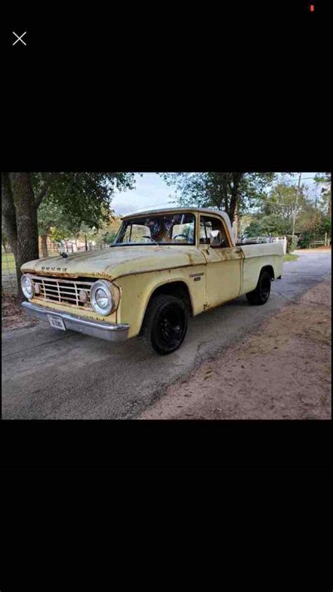 1965 Dodge D100 Pickup Yellow Rwd Manual Classic Dodge D100 1965 For Sale