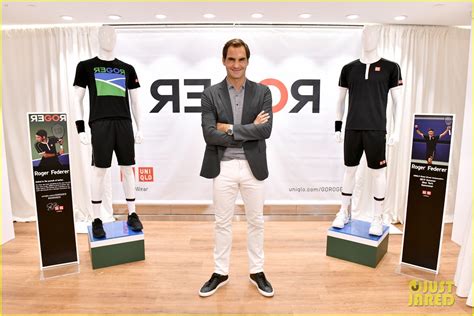 Roger federer didn't need his initials to sign off on another masterful display at wimbledon. Full Sized Photo of roger federer launches new uniqlo ...