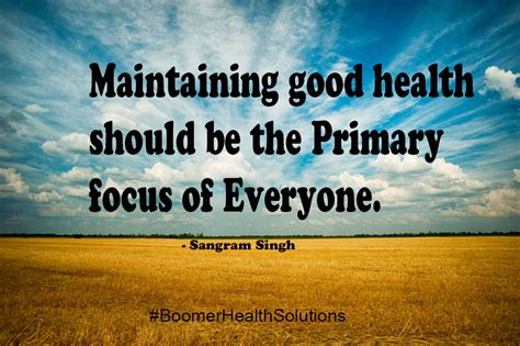Maintaining Good Health Should Be The Primary Focus Of Everyone