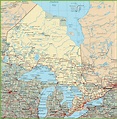 Large Detailed Map Of Southern Ontario - Free Printable Map Of Ontario ...