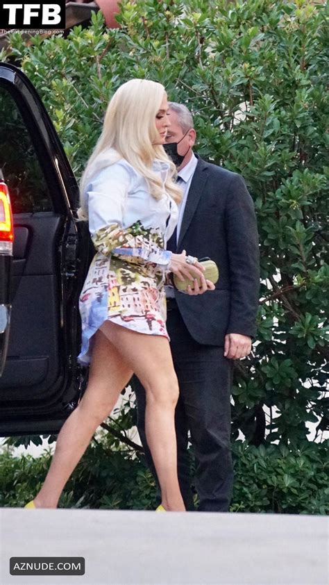 Erika Jayne Sexy Seen Showing Off Her Toned Legs At The Rhobh Filming In Bel Air Aznude
