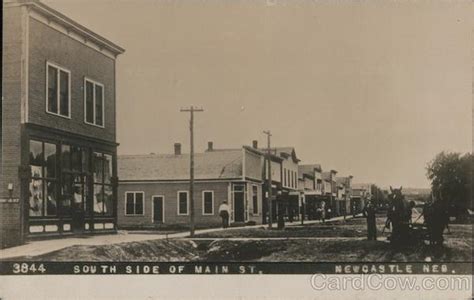 South Side Of Main Street Newcastle Ne Postcard