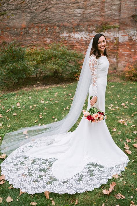 Real Bride Allison Wore Diana Crepe Mermaid Wedding Dress Moonlight Bride