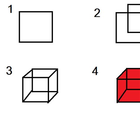 Draw a 3d cube using opengl. How to Make Coloured 3d Cube in Microsoft Paint Paint and ...