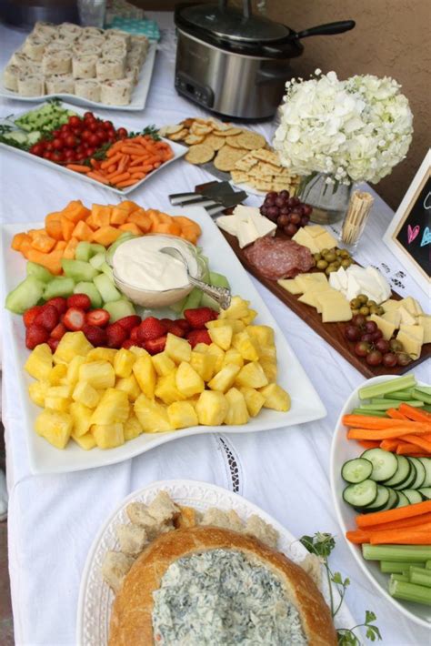 A palette of coral, navy blue, white and silver is a sophisticated fit for both baby and bridal showers. Best 20 Finger Food Ideas for Gender Reveal Party - Home ...