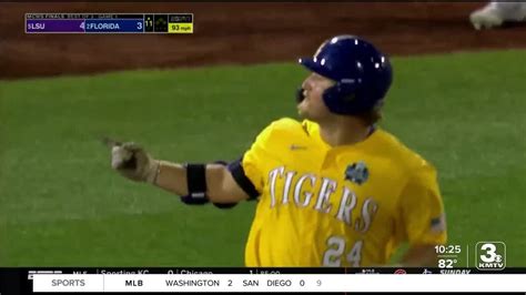 Lsu Wins First Game Of College World Series Final In Extras Youtube