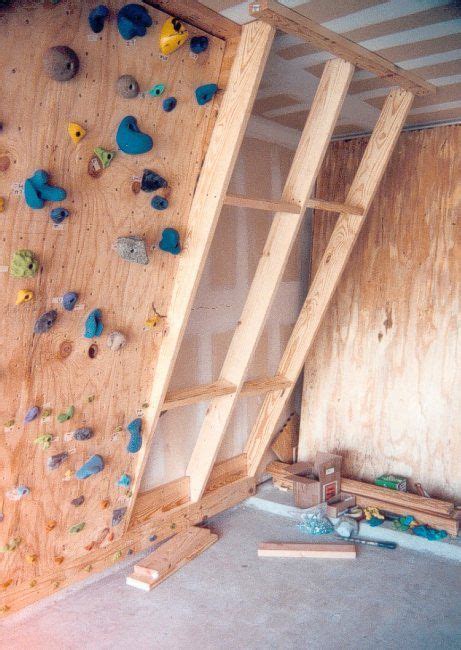 The Hahns Homebuilt Climbing Wall In Our Garage Home Climbing Wall