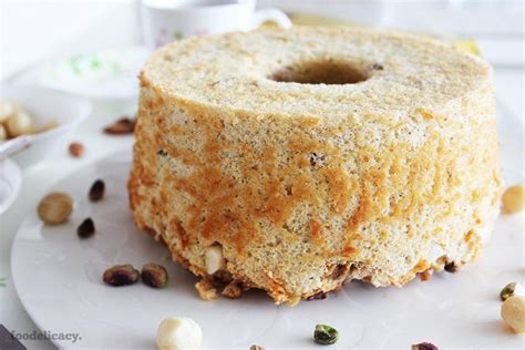 Hazelnut Chiffon Cake With Cinnamon And Mixed Nuts Foodelicacy