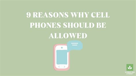 9 Reasons Why Cell Phones Should Be Allowed In 2023 Mobile Learning