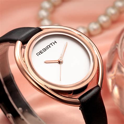 fashion rebirth brand women t clocks luxury quartz leather strap girl clock female relogio