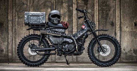 The honda super cub was the right bike at the right time, and now it's back in a thoroughly modern version, the right bike for the way we ride today. Custom 2021 Honda CT125 Hunter Cub by K-Speed | TractionLife
