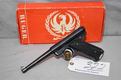 Ruger Model Standard 22 Lr Cal 9 Shot Semi Auto Pistol W 152 Mm Bbl