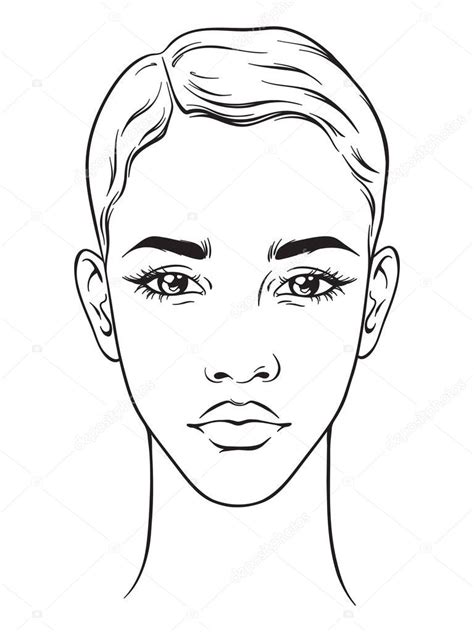 Procreate Face Template Female 32 Face Template For Makeup General