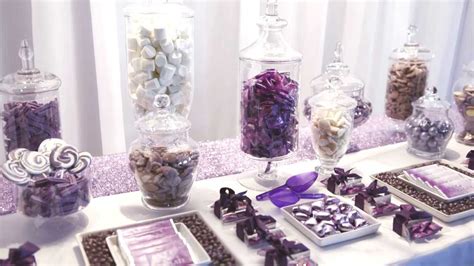 Elegant Purple Wedding Candy Bar Enchanted Empire Event Artisans