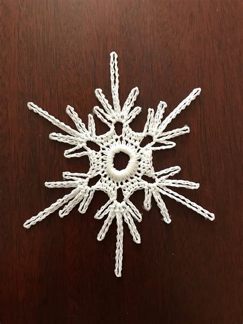 Christmas Snowflake Ornament Handmade Regal Crochet Etsy