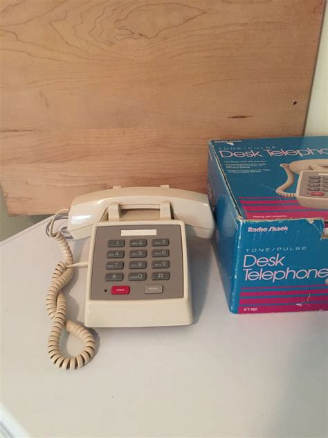 Vintage Radio Shack Phone Almond Office Phone Desktop Etsy Radio