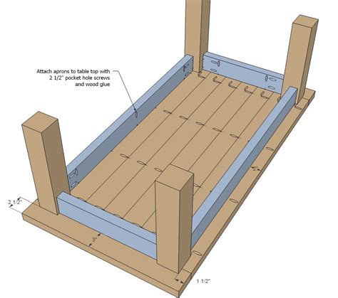 Ana White Updated Tryde Coffee Table Pocket Holes Diy Projects