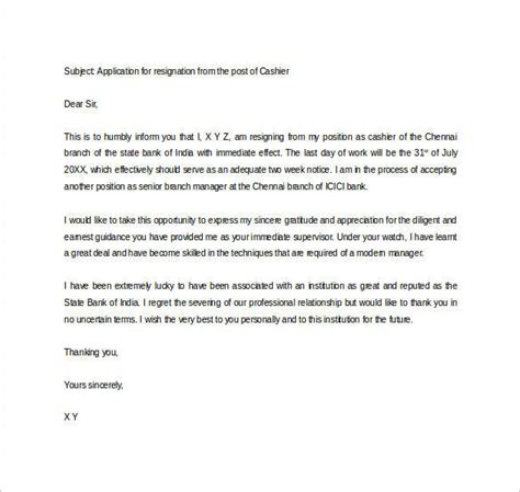 Resignation Letter With Appreciation