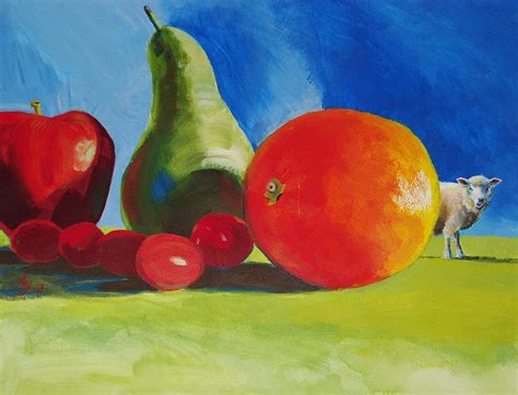 Still Life Fruit Painting By Mike Jory