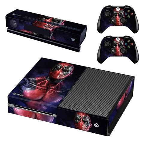 New Deadpool Vinyl Skin Sticker For Xbox One Console And 2 Controller