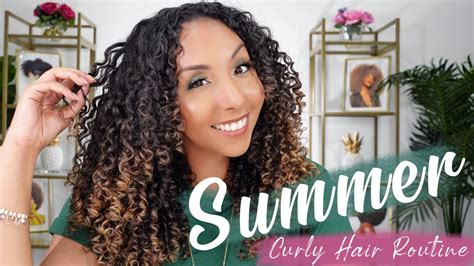 Summer Curly Hair Routine Biancareneetoday Youtube